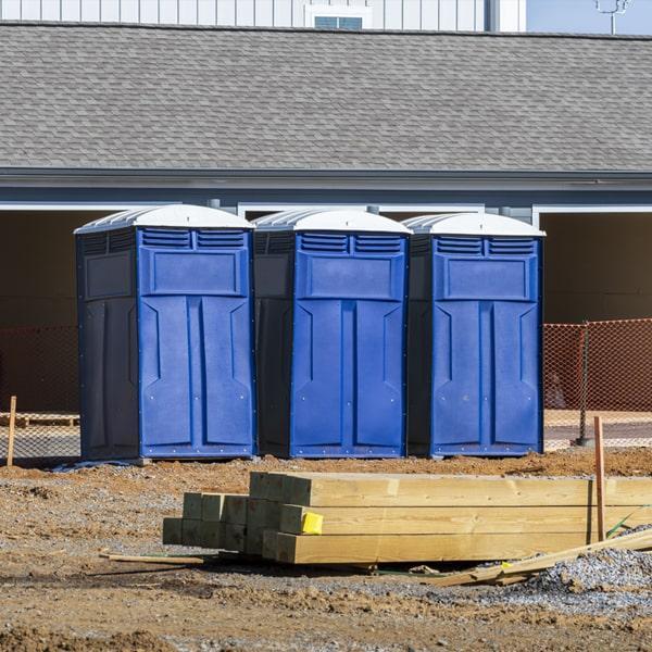 Heavy-duty construction site porta potty in Hollister, California